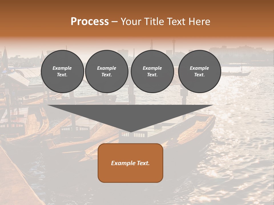 A Number Of Boats In A Body Of Water PowerPoint Template