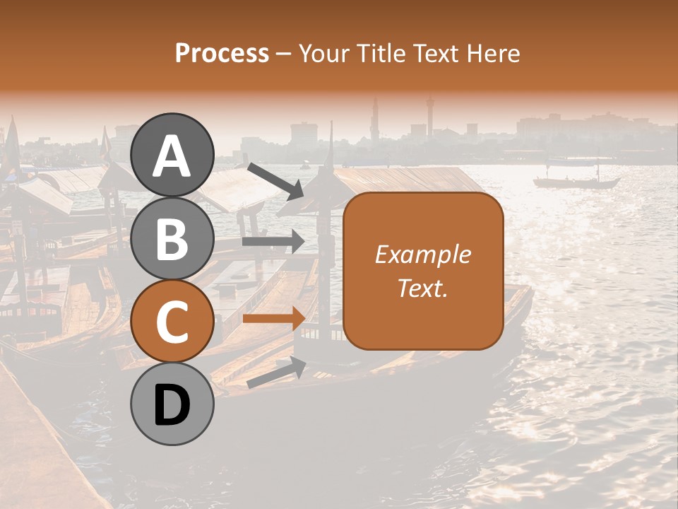 A Number Of Boats In A Body Of Water PowerPoint Template