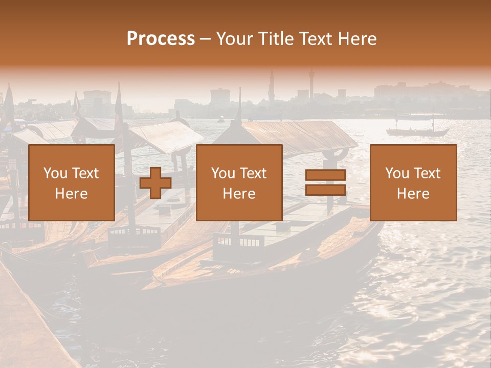 A Number Of Boats In A Body Of Water PowerPoint Template