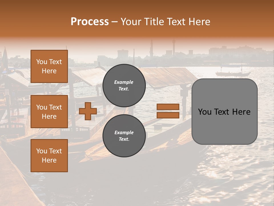A Number Of Boats In A Body Of Water PowerPoint Template