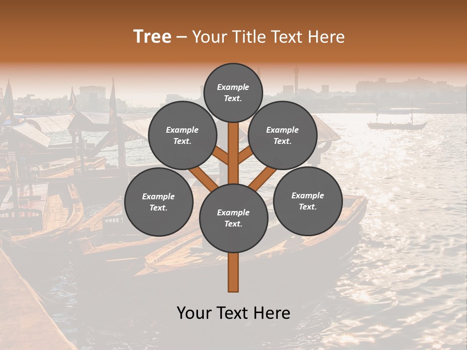 A Number Of Boats In A Body Of Water PowerPoint Template