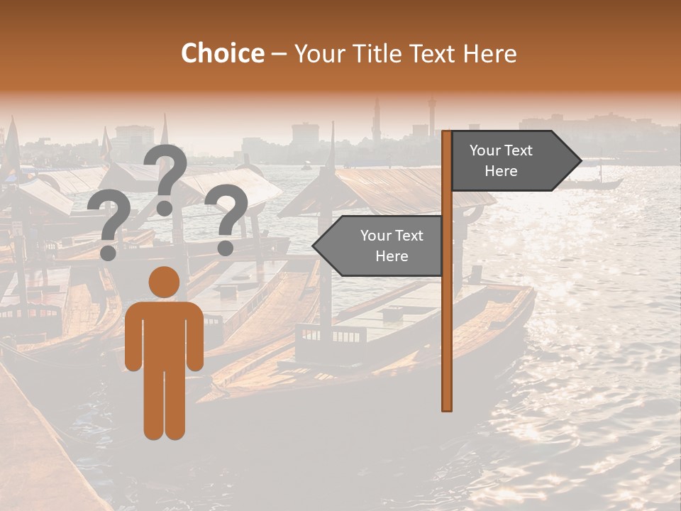 A Number Of Boats In A Body Of Water PowerPoint Template