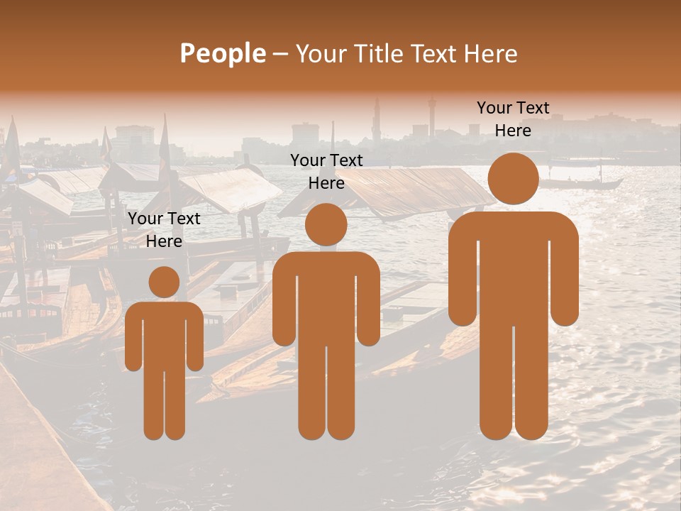 A Number Of Boats In A Body Of Water PowerPoint Template