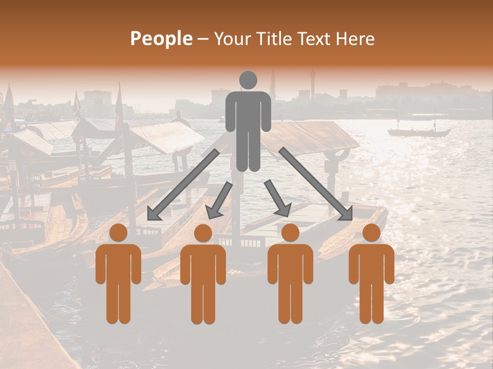 A Number Of Boats In A Body Of Water PowerPoint Template