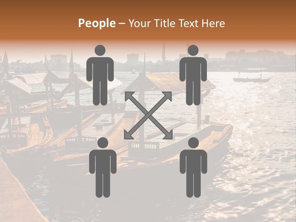 A Number Of Boats In A Body Of Water PowerPoint Template