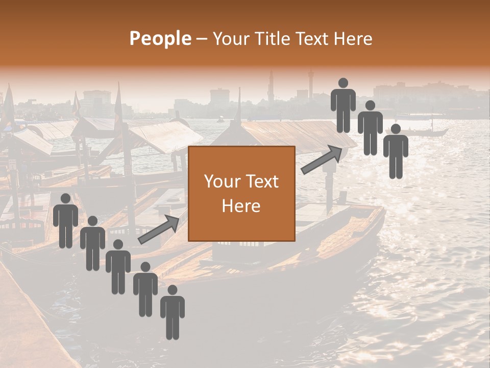 A Number Of Boats In A Body Of Water PowerPoint Template