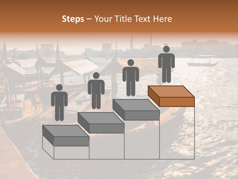 A Number Of Boats In A Body Of Water PowerPoint Template