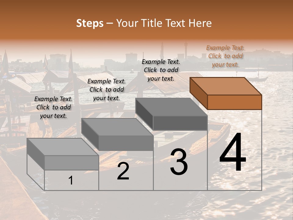 A Number Of Boats In A Body Of Water PowerPoint Template