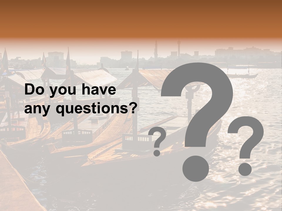 A Number Of Boats In A Body Of Water PowerPoint Template
