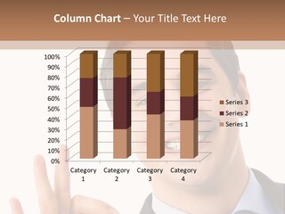 A Man In A Suit And Tie Making A Peace Sign PowerPoint Template