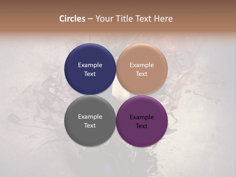 A Woman With A Guitar Powerpoint Template PowerPoint Template