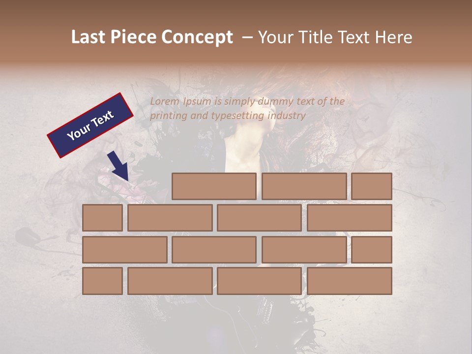 A Woman With A Guitar Powerpoint Template PowerPoint Template