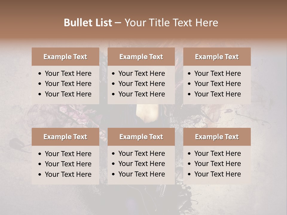 A Woman With A Guitar Powerpoint Template PowerPoint Template