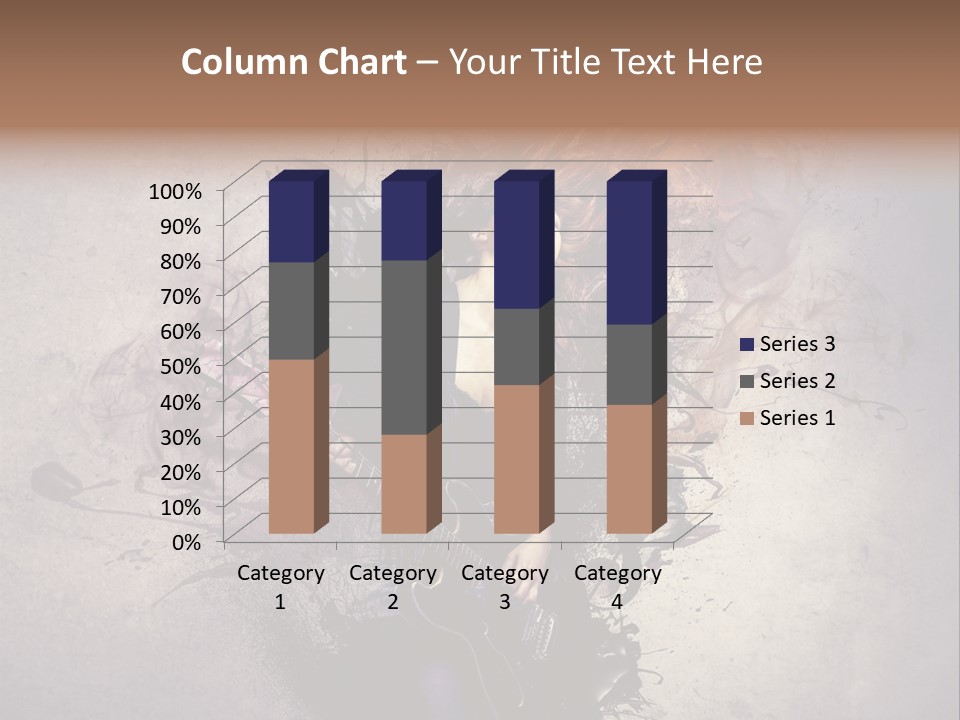 A Woman With A Guitar Powerpoint Template PowerPoint Template