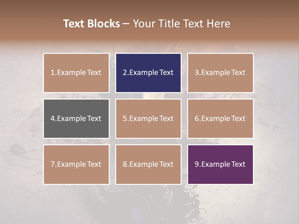 A Woman With A Guitar Powerpoint Template PowerPoint Template