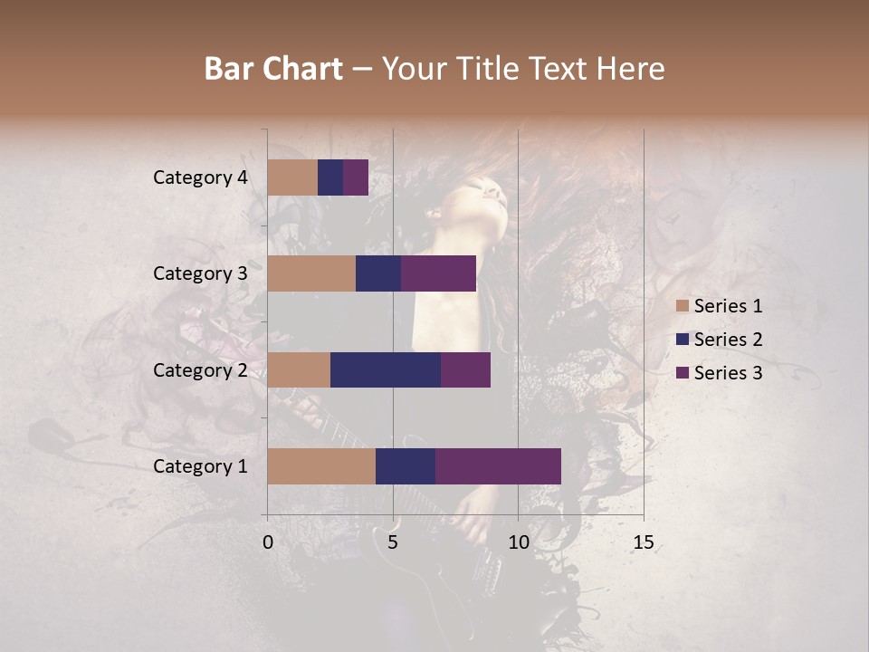 A Woman With A Guitar Powerpoint Template PowerPoint Template