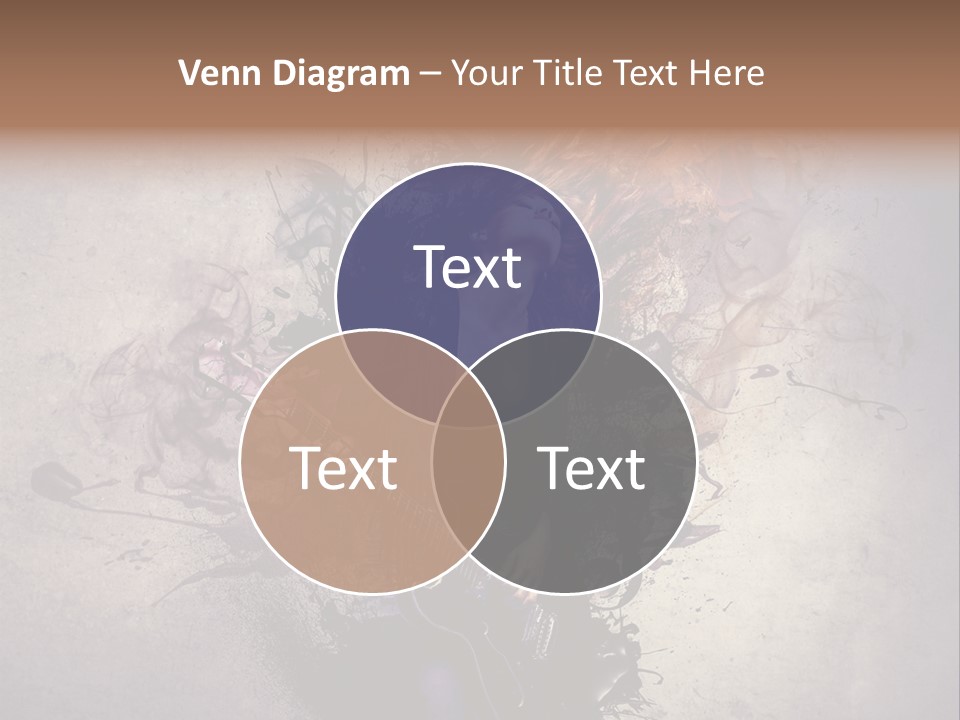 A Woman With A Guitar Powerpoint Template PowerPoint Template