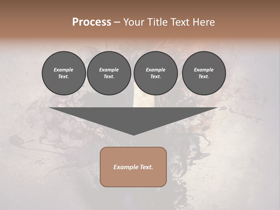 A Woman With A Guitar Powerpoint Template PowerPoint Template