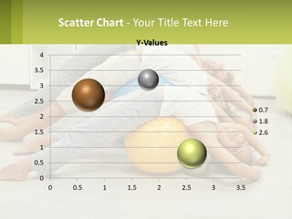 A Group Of People Laying On Top Of A Yellow Ball PowerPoint Template