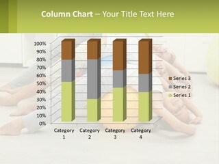 A Group Of People Laying On Top Of A Yellow Ball PowerPoint Template