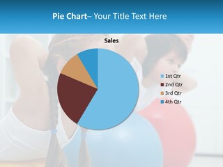 A Young Girl And Boy Doing Exercises On Exercise Balls PowerPoint Template