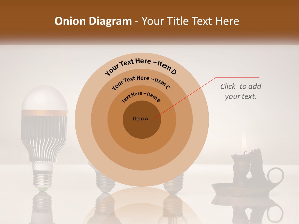 A Group Of Light Bulbs Sitting On Top Of A Table PowerPoint Template
