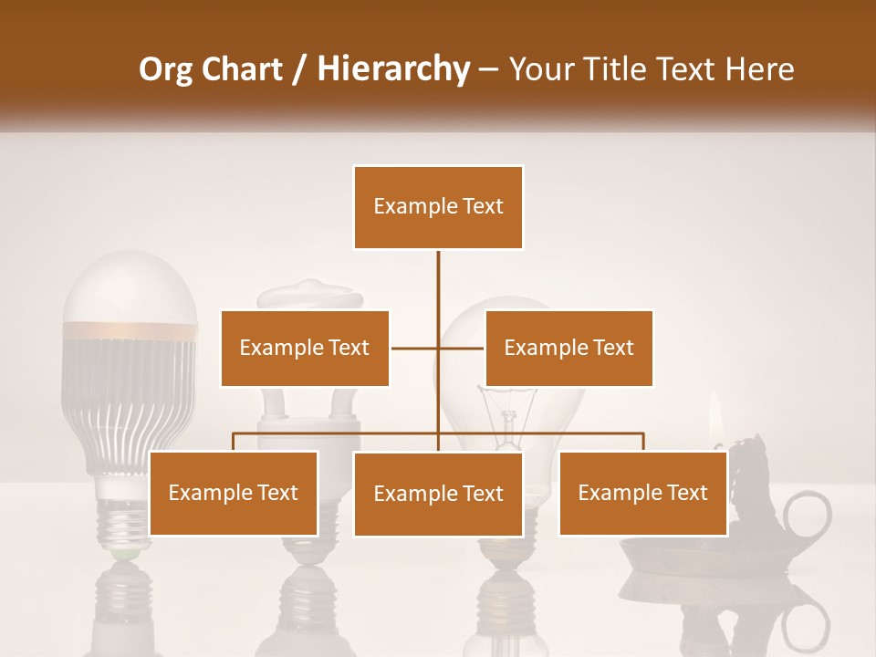 A Group Of Light Bulbs Sitting On Top Of A Table PowerPoint Template