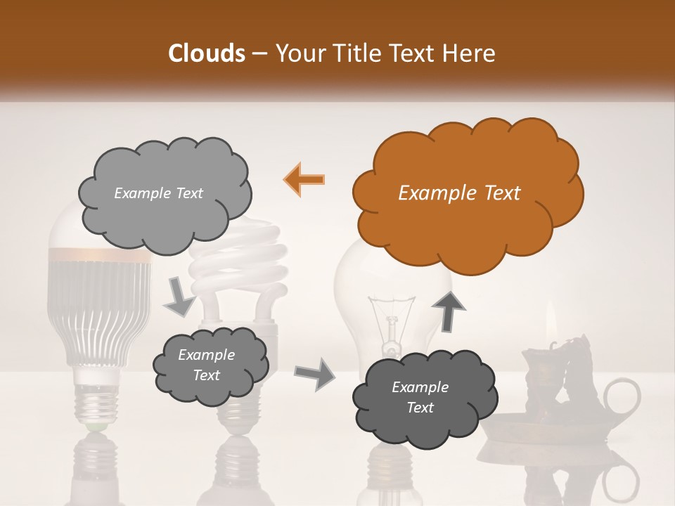 A Group Of Light Bulbs Sitting On Top Of A Table PowerPoint Template
