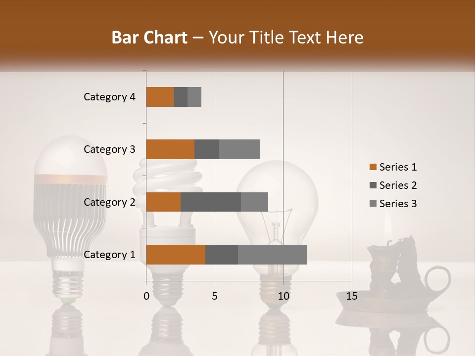 A Group Of Light Bulbs Sitting On Top Of A Table PowerPoint Template
