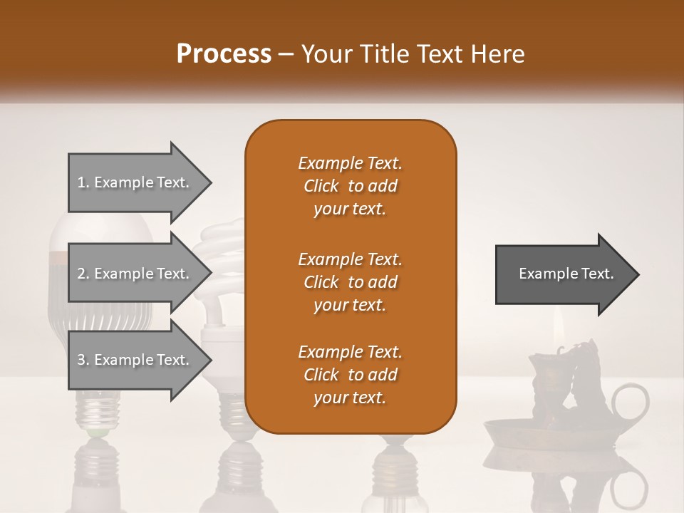 A Group Of Light Bulbs Sitting On Top Of A Table PowerPoint Template