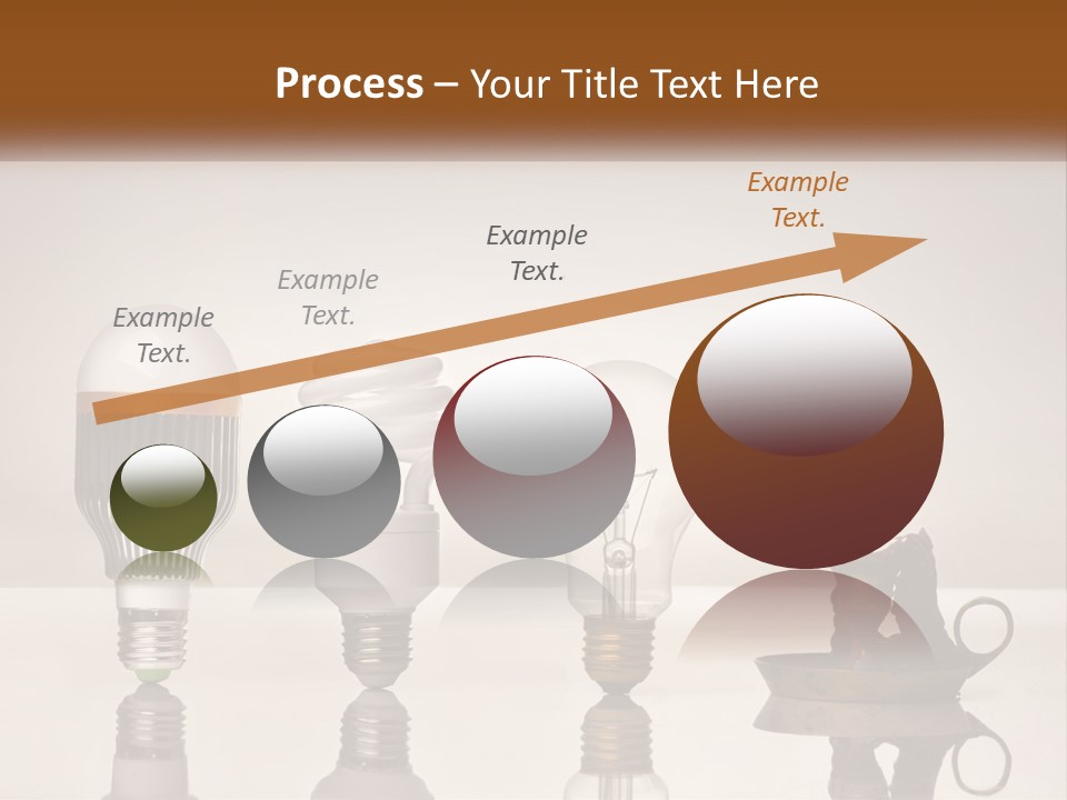 A Group Of Light Bulbs Sitting On Top Of A Table PowerPoint Template