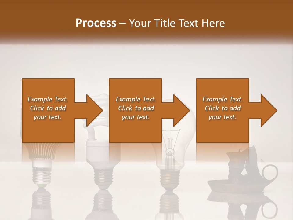 A Group Of Light Bulbs Sitting On Top Of A Table PowerPoint Template