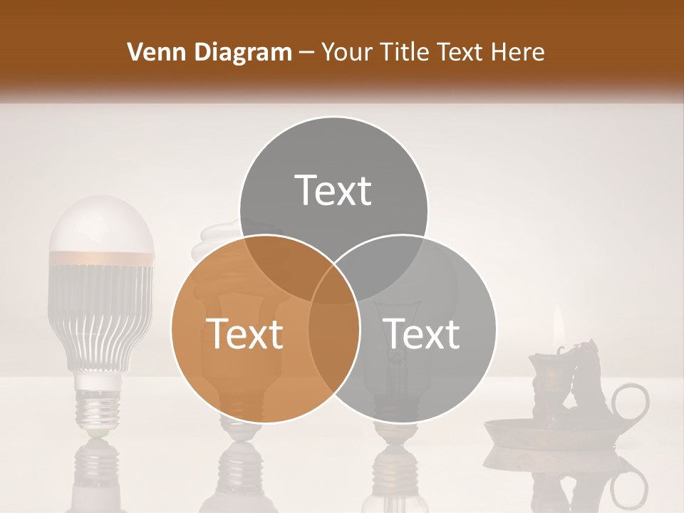 A Group Of Light Bulbs Sitting On Top Of A Table PowerPoint Template