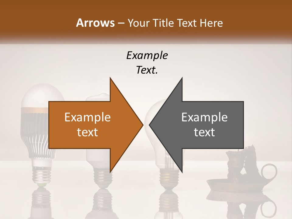 A Group Of Light Bulbs Sitting On Top Of A Table PowerPoint Template