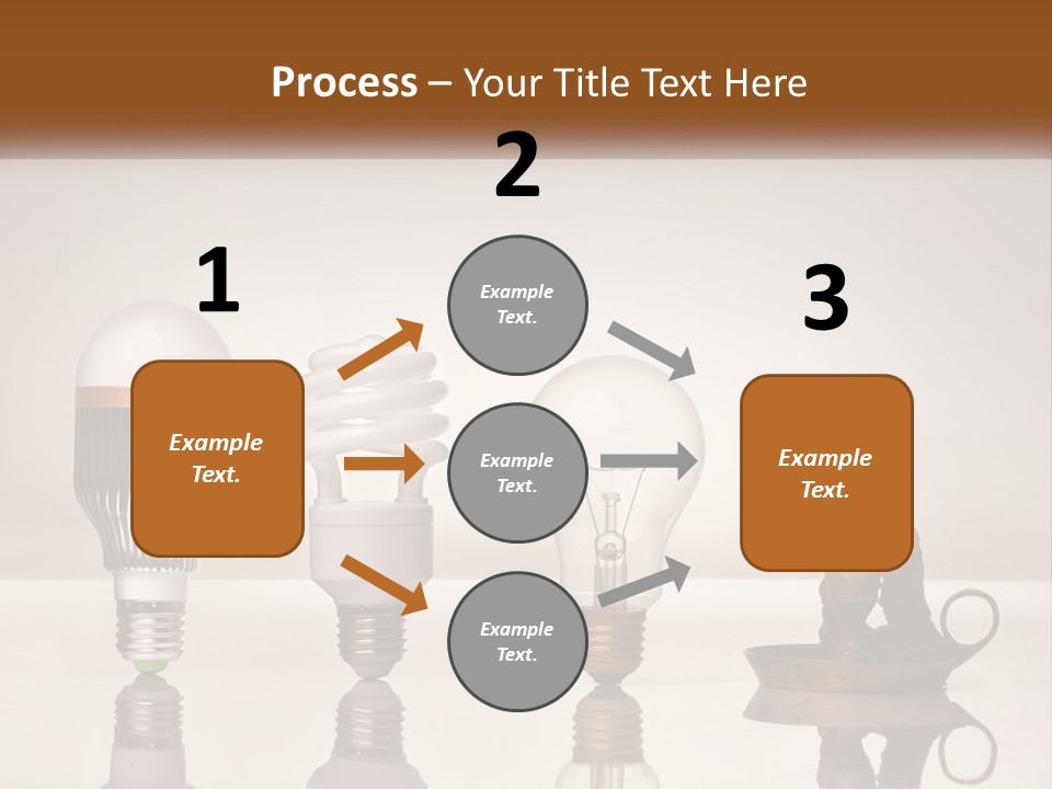 A Group Of Light Bulbs Sitting On Top Of A Table PowerPoint Template