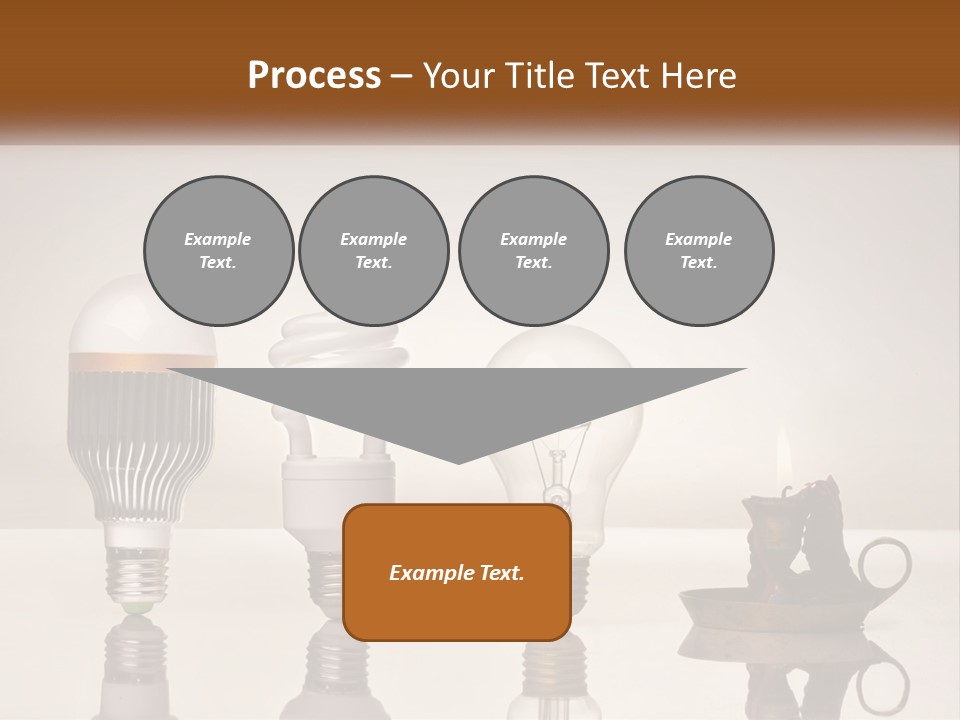 A Group Of Light Bulbs Sitting On Top Of A Table PowerPoint Template