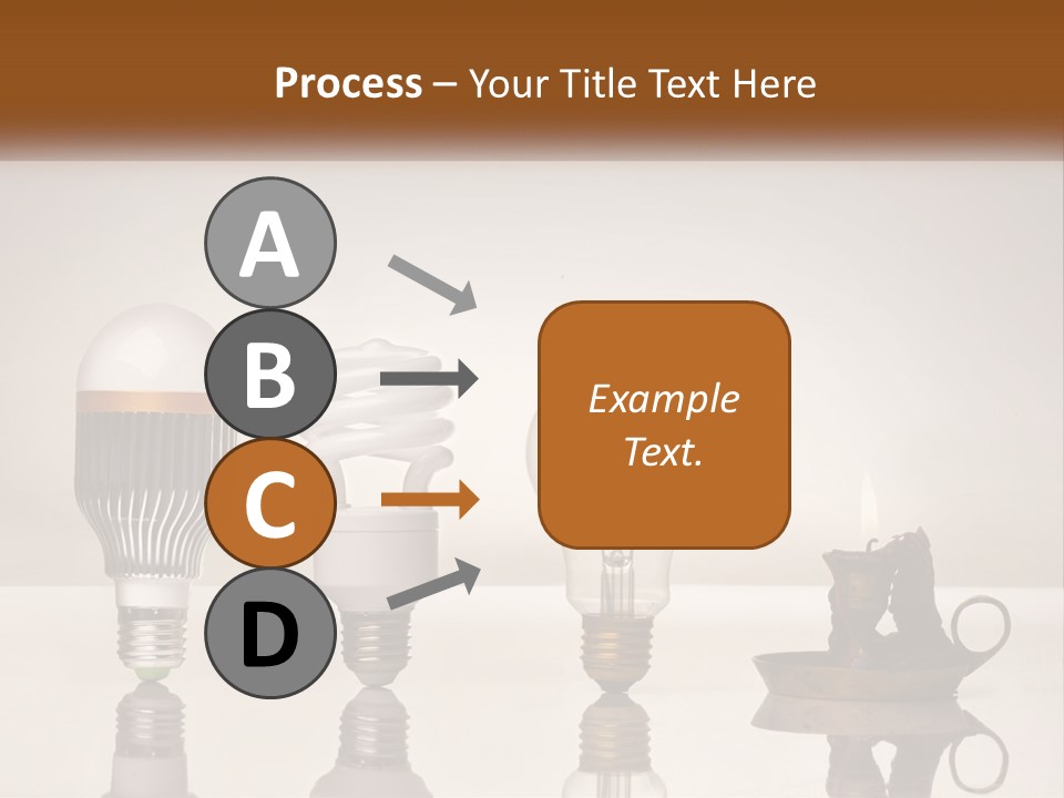 A Group Of Light Bulbs Sitting On Top Of A Table PowerPoint Template
