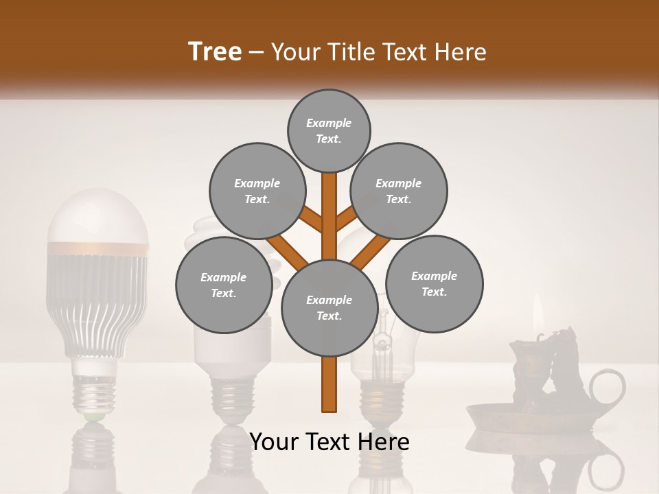 A Group Of Light Bulbs Sitting On Top Of A Table PowerPoint Template