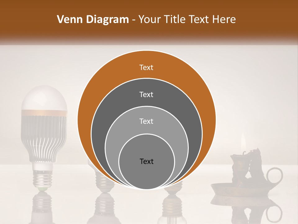 A Group Of Light Bulbs Sitting On Top Of A Table PowerPoint Template