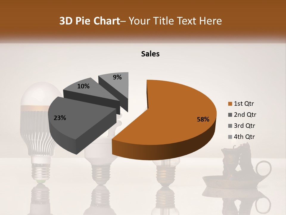 A Group Of Light Bulbs Sitting On Top Of A Table PowerPoint Template