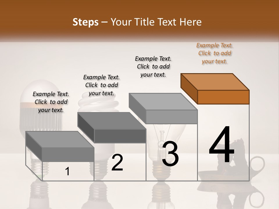 A Group Of Light Bulbs Sitting On Top Of A Table PowerPoint Template
