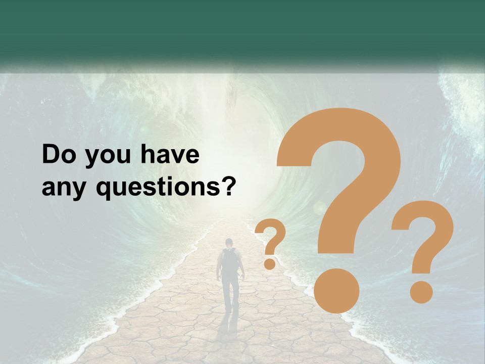 A Man Standing In Front Of A Large Wave PowerPoint Template