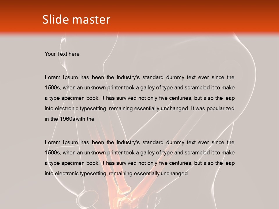 A Man Holding His Arm In Pain Powerpoint Presentation PowerPoint Template