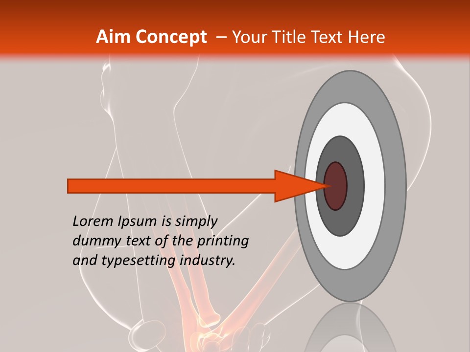 A Man Holding His Arm In Pain Powerpoint Presentation PowerPoint Template