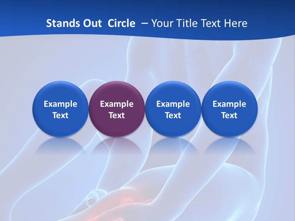 A Man Sitting On The Ground With His Knee In Pain PowerPoint Template