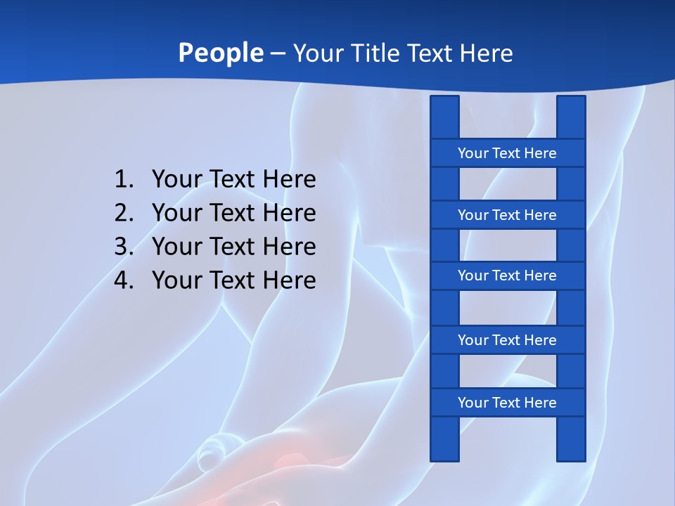 A Man Sitting On The Ground With His Knee In Pain PowerPoint Template