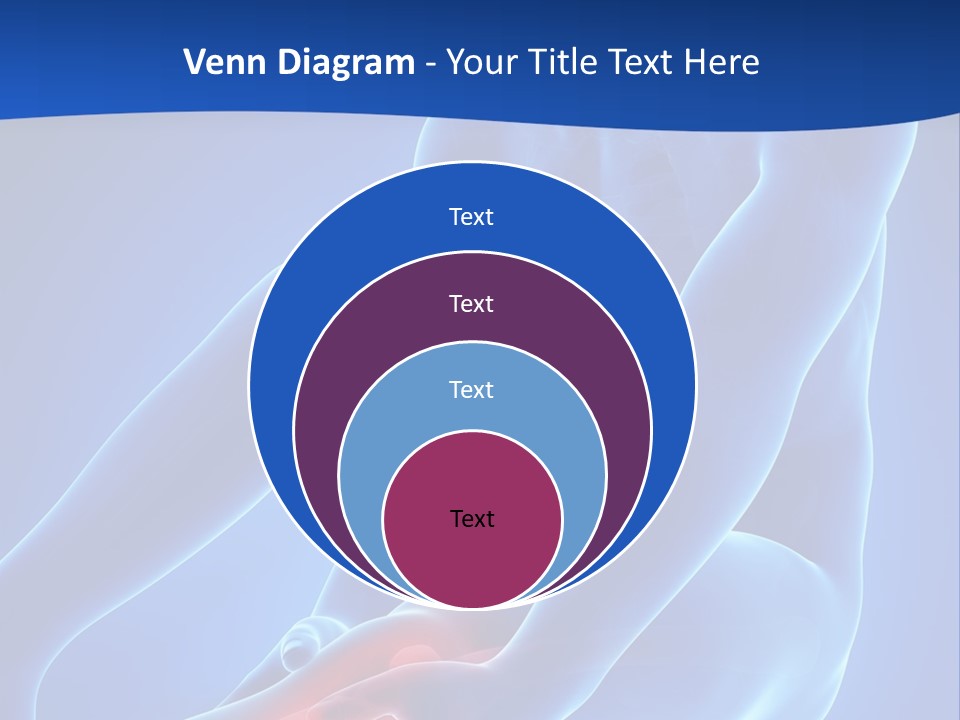 A Man Sitting On The Ground With His Knee In Pain PowerPoint Template