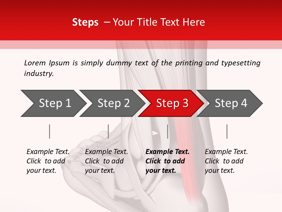 A Medical Powerpoint Presentation With A Picture Of A Foot PowerPoint Template