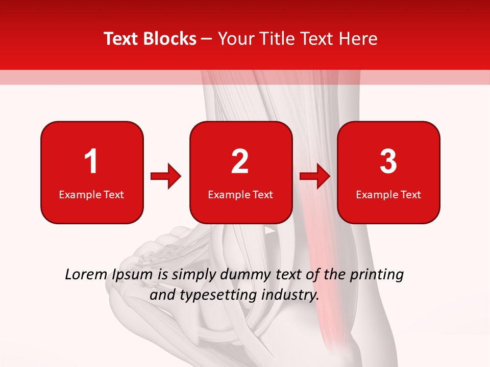 A Medical Powerpoint Presentation With A Picture Of A Foot PowerPoint Template
