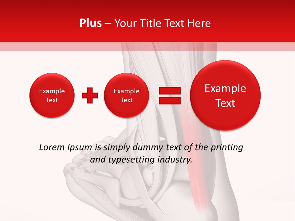 A Medical Powerpoint Presentation With A Picture Of A Foot PowerPoint Template